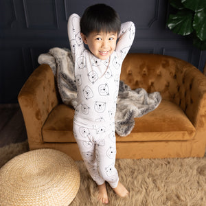 Two Piece Pajamas in Winter Bear